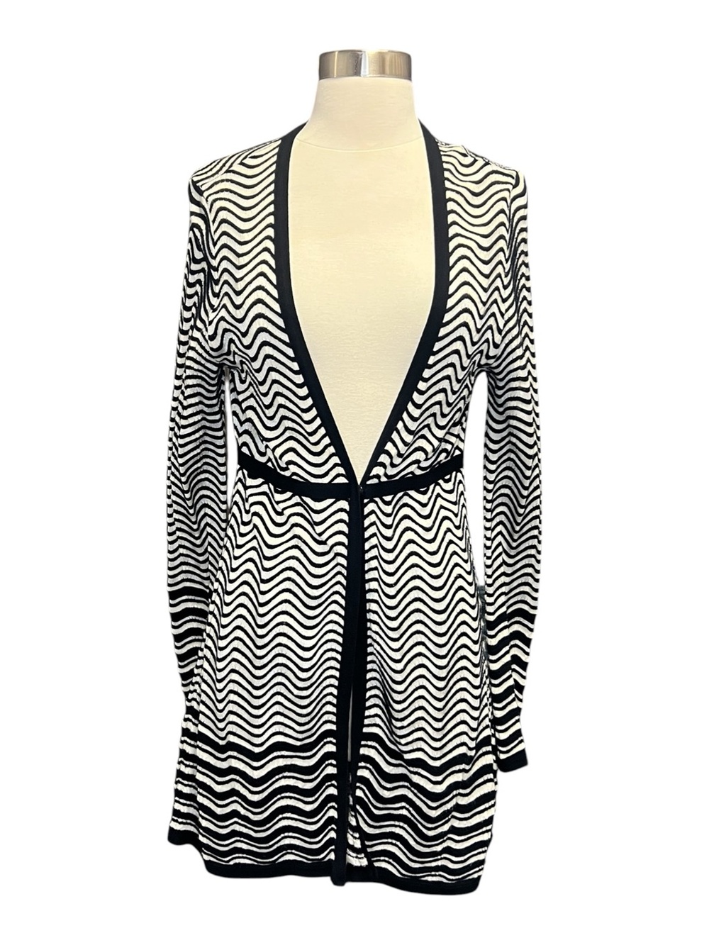 M Missoni Knit V Neck Cardigan